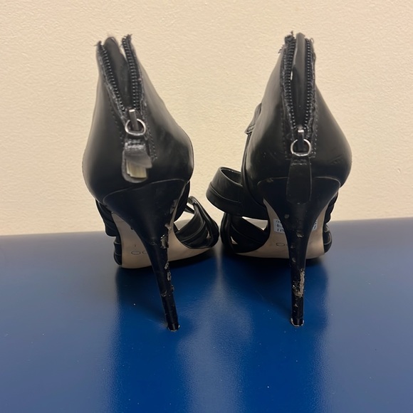 Also Black Strappy Heels - Picture 5 of 7